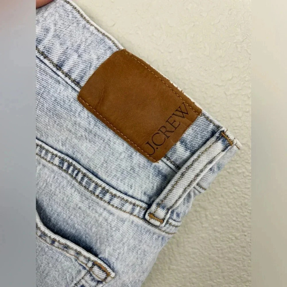 J-CREW Women’s 24 High Rise Light Wash Denim Shorts Jorts Rigid - Picture 9 of 12